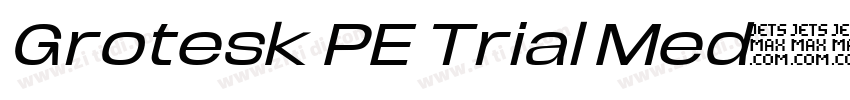 Grotesk PE Trial Med字体转换